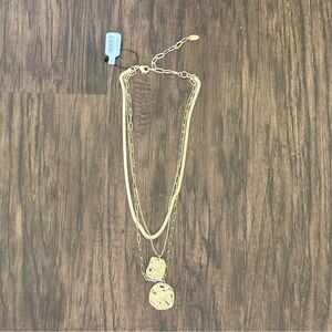 Free people oversized coin necklace